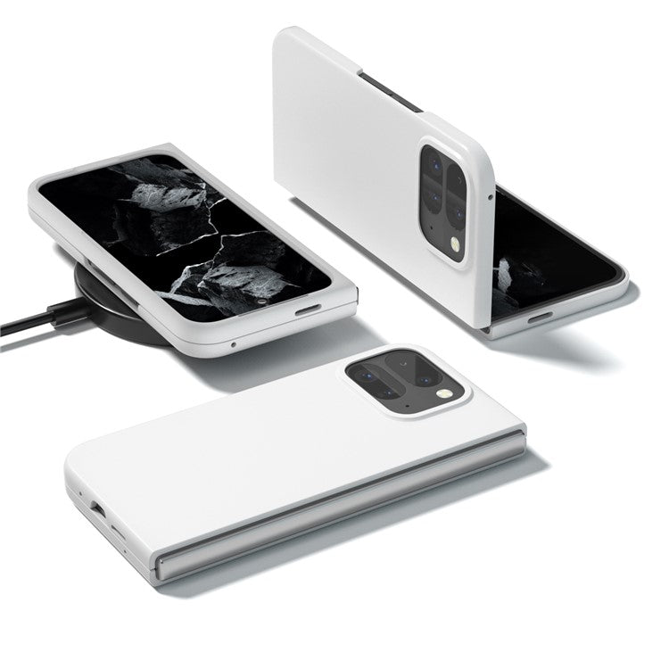 ABEEL For Google Pixel 9 Pro Fold 5G Case Hard PC Protective Phone Cover Skin Touch Feeling - White