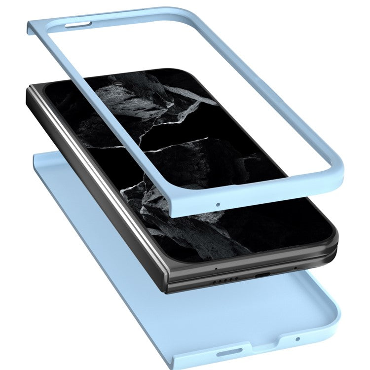 ABEEL For Google Pixel 9 Pro Fold 5G Case Hard PC Protective Phone Cover Skin Touch Feeling - Baby Blue