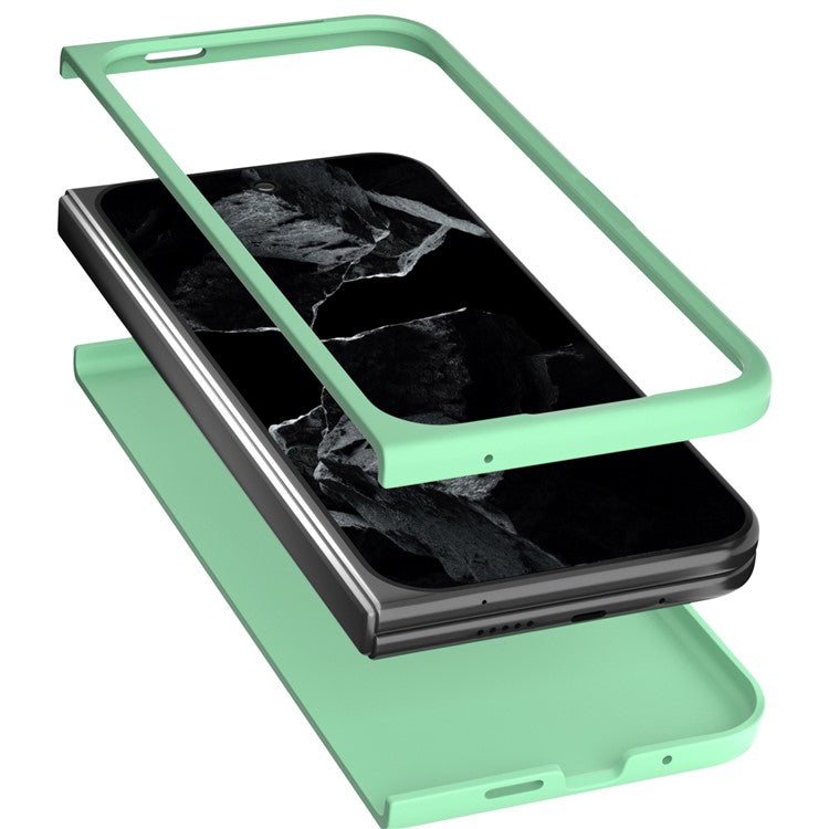 ABEEL For Google Pixel 9 Pro Fold 5G Case Hard PC Protective Phone Cover Skin Touch Feeling - Light Green