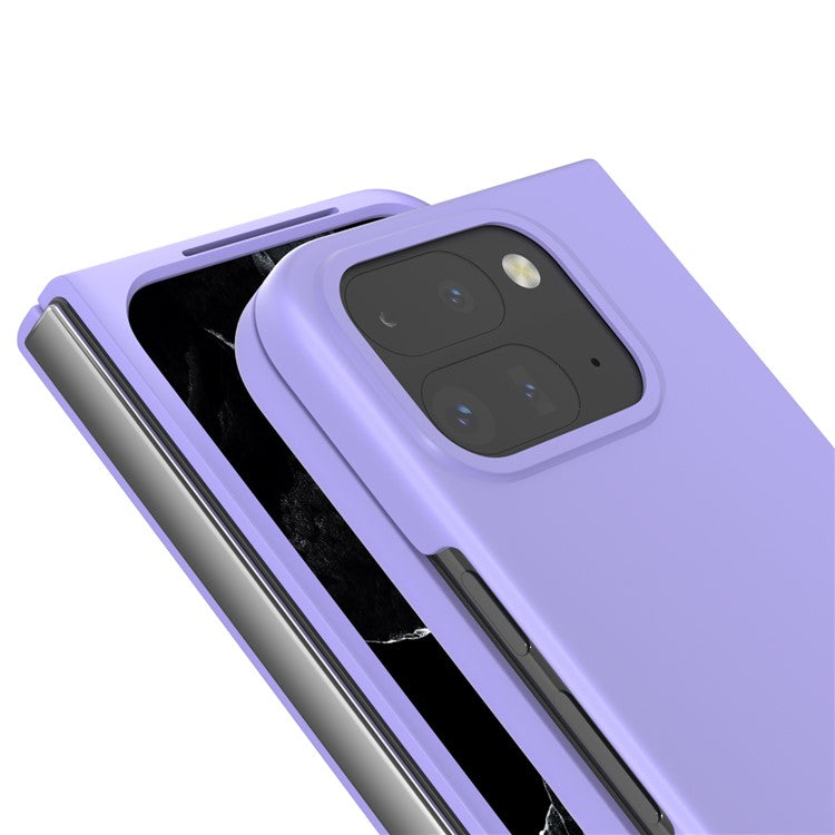ABEEL For Google Pixel 9 Pro Fold 5G Case Hard PC Protective Phone Cover Skin Touch Feeling - Purple