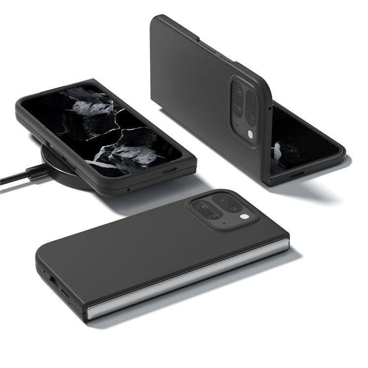 ABEEL For Google Pixel 9 Pro Fold 5G Case Hard PC Protective Phone Cover Skin Touch Feeling - Black