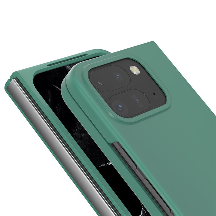 ABEEL For Google Pixel 9 Pro Fold 5G Case Hard PC Protective Phone Cover Skin Touch Feeling - Dark Green