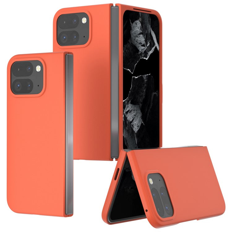 ABEEL For Google Pixel 9 Pro Fold 5G Case Hard PC Protective Phone Cover Skin Touch Feeling - Orange