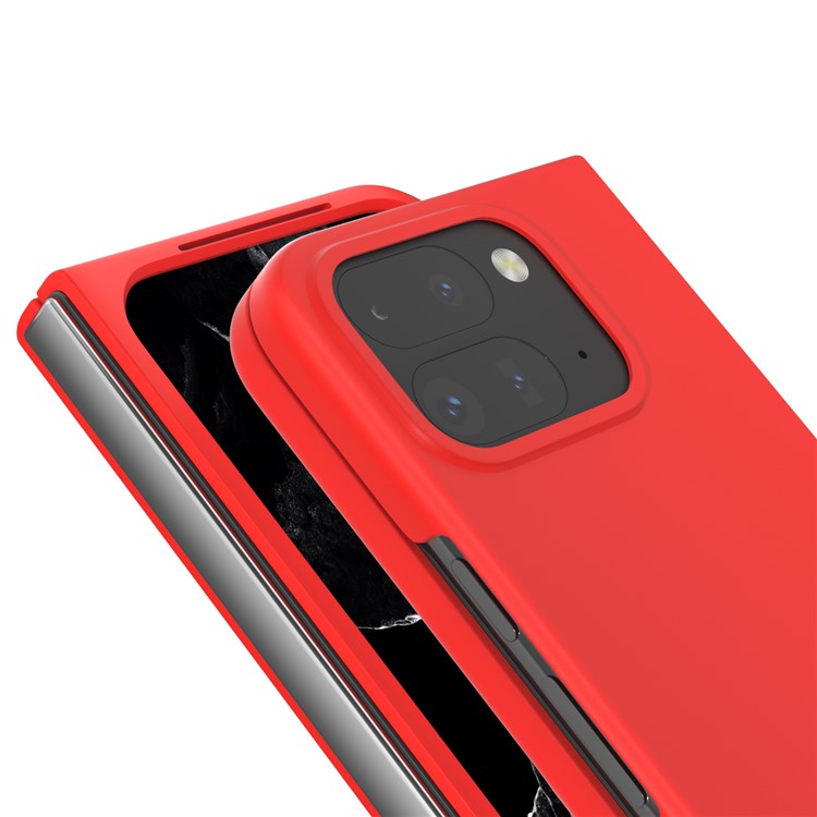 ABEEL For Google Pixel 9 Pro Fold 5G Case Hard PC Protective Phone Cover Skin Touch Feeling - Red