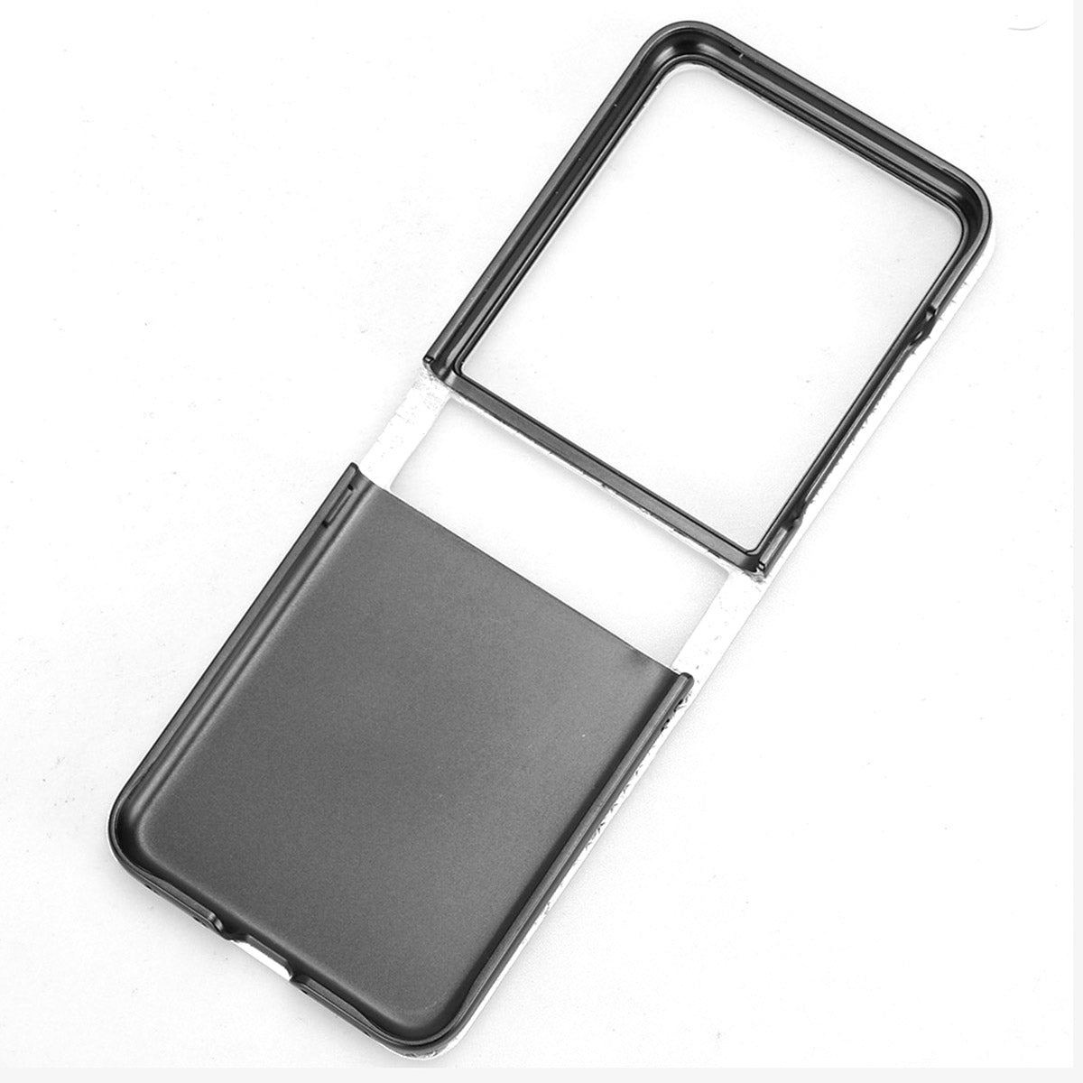 For Motorola Razr 50 Ultra 5G Phone Case with Card Holder Imprinted Dot Pattern Leather Phone Cover - Silver