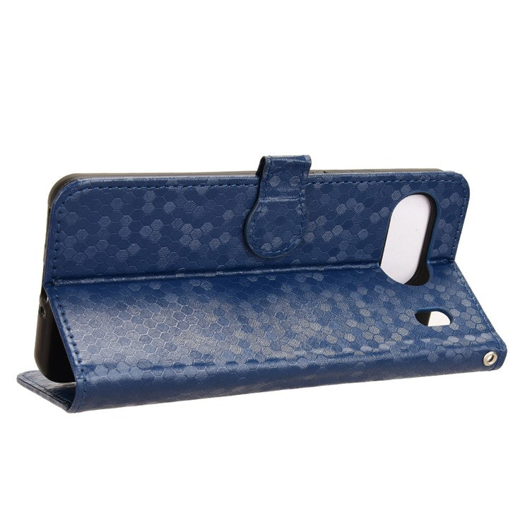 For OnePlus Nord 4 Wallet Case Dot Pattern Imprint PU Leather Phone Cover - Dark Blue