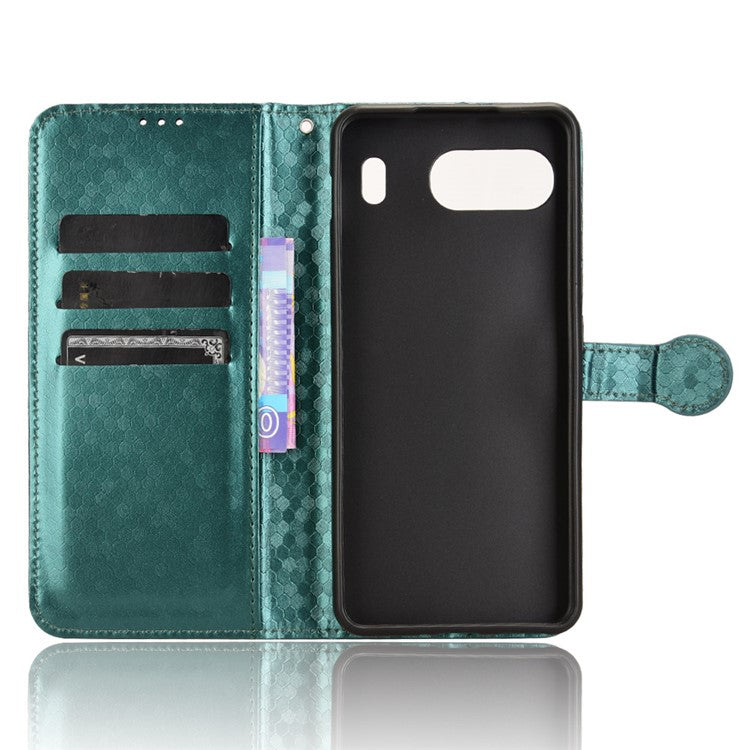 For OnePlus Nord 4 Wallet Case Dot Pattern Imprint PU Leather Phone Cover - Green