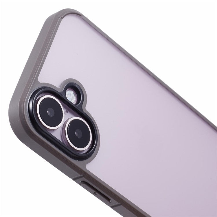 X-LEVEL For iPhone 16 Plus Case Anti-Scratch PC+TPU Matte Phone Cover - Grey