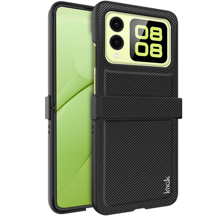 IMAK Ruiyi Series for Huawei nova Flip 5G Case Carbon Fiber Leather+PC Phone Cover