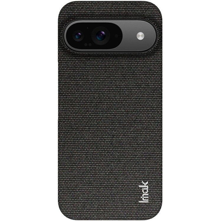 IMAK Ruiyi Series for Google Pixel 9 Pro / Pixel 9 Case Classic Fabric Texture Leather +PC Phone Cover - Black