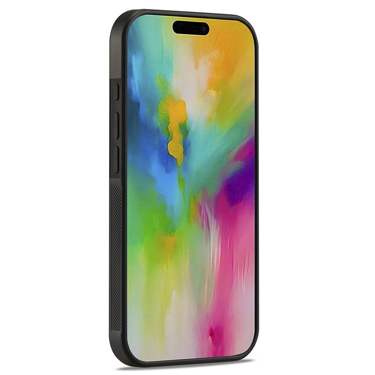 LC.IMEEKE For iPhone 16 Case Carbon Fiber Texture Leather+TPU+EVA Phone Cover