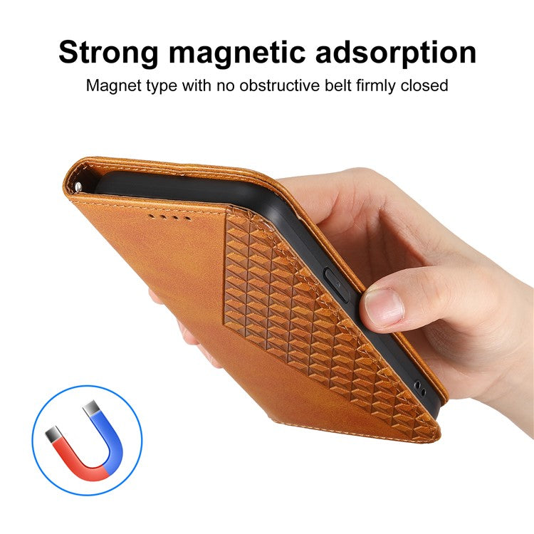 For Samsung Galaxy M35 5G Case Calf Texture PU Leather Phone Cover with Wallet - Yellow
