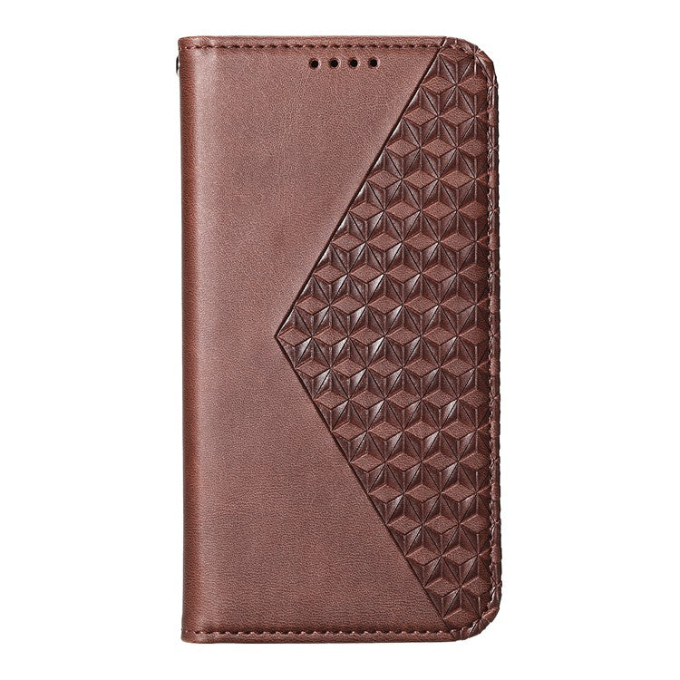 For Samsung Galaxy M35 5G Case Calf Texture PU Leather Phone Cover with Wallet - Brown