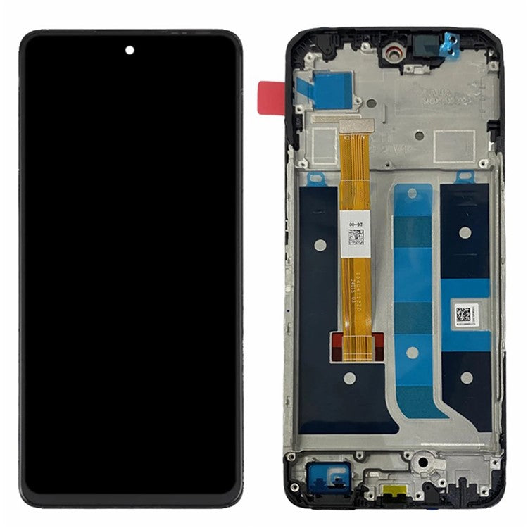 For Realme C67 5G OEM Grade S IPS LCD Screen and Digitizer Assembly + Frame Part (Without Logo)