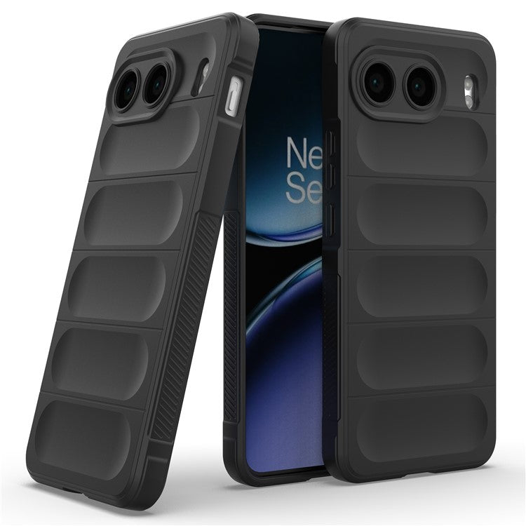 For OnePlus Nord 4 Case Anti-Drop Soft TPU Rugged Phone Back Cover - Black