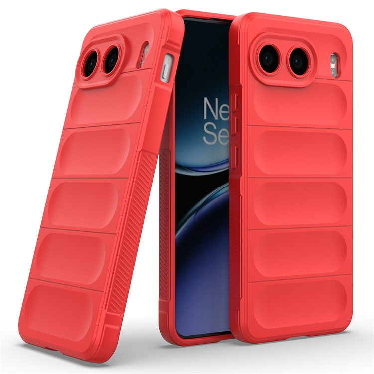 For OnePlus Nord 4 Case Anti-Drop Soft TPU Rugged Phone Back Cover - Red