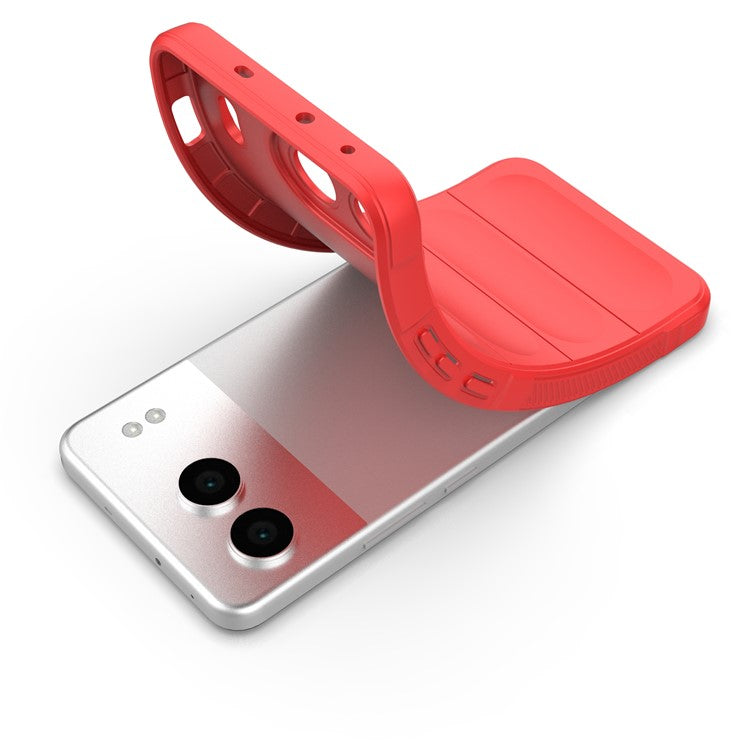 For OnePlus Nord 4 Case Anti-Drop Soft TPU Rugged Phone Back Cover - Red