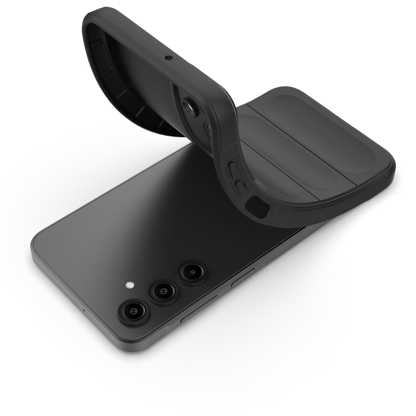 For Samsung Galaxy A16 5G / A16 4G Case Anti-Drop Soft TPU Rugged Phone Back Cover - Light Grey