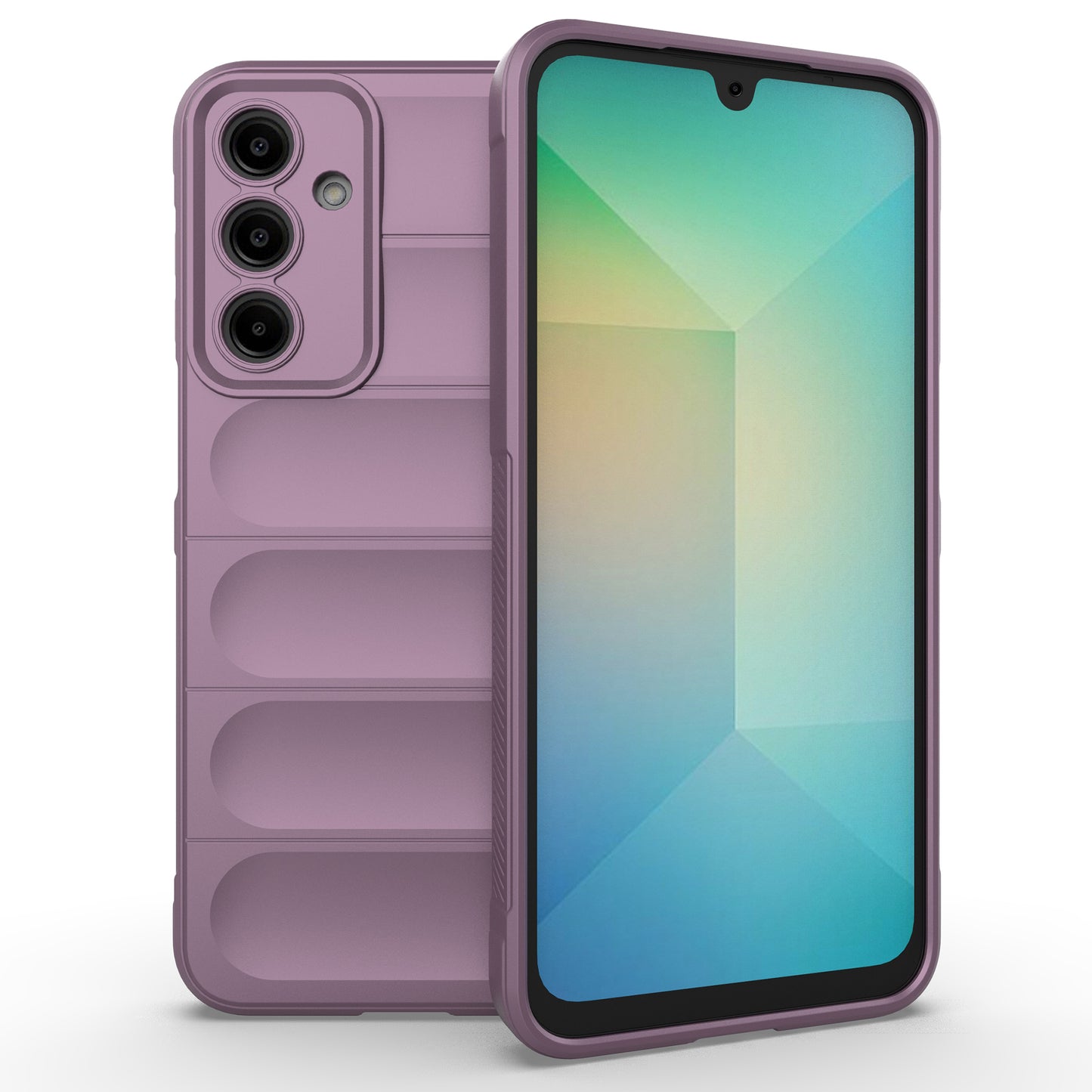 For Samsung Galaxy A16 5G / A16 4G Case Anti-Drop Soft TPU Rugged Phone Back Cover - Light Purple