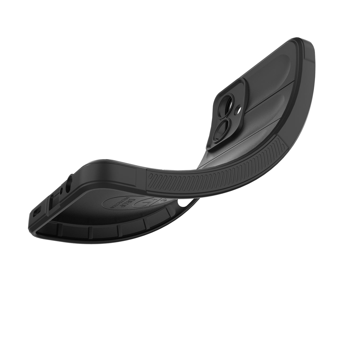 For Samsung Galaxy A06 Case Anti-Drop Soft TPU Rugged Phone Back Cover - Black