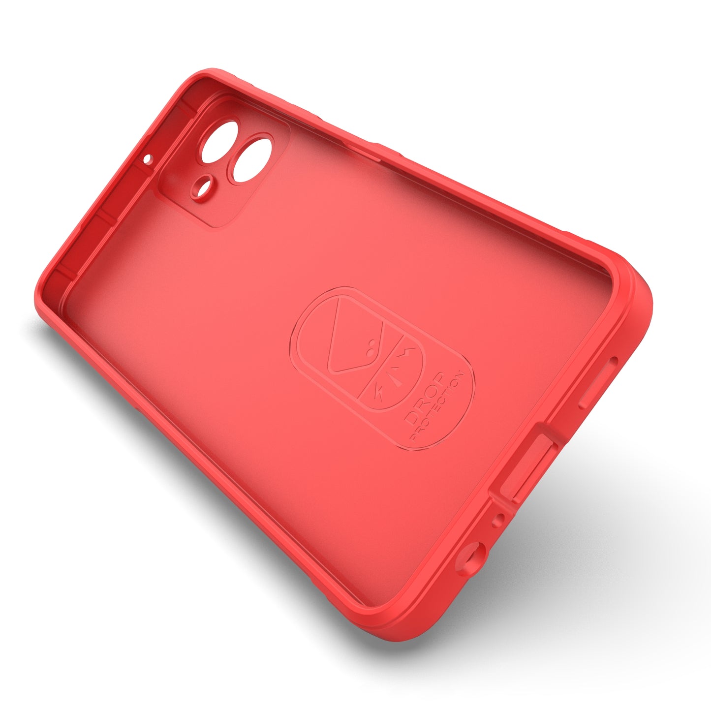 For Samsung Galaxy A06 Case Anti-Drop Soft TPU Rugged Phone Back Cover - Red