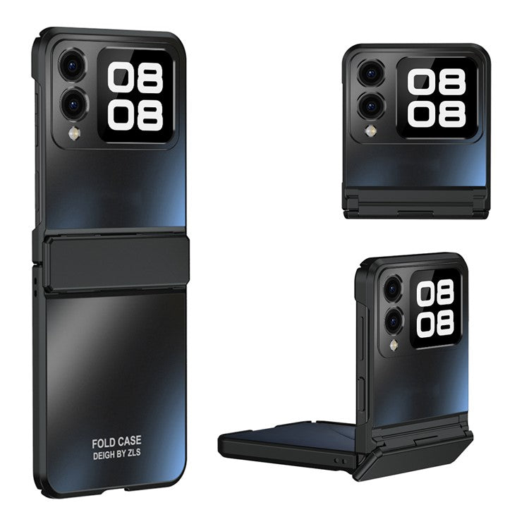 For Huawei nova Flip 5G Case Electroplating Hard PC Protective Phone Cover - Black