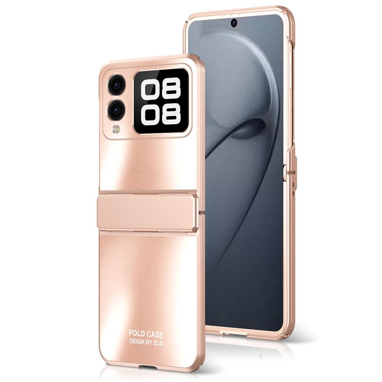 For Huawei nova Flip 5G Case Electroplating Hard PC Protective Phone Cover - Rose Gold