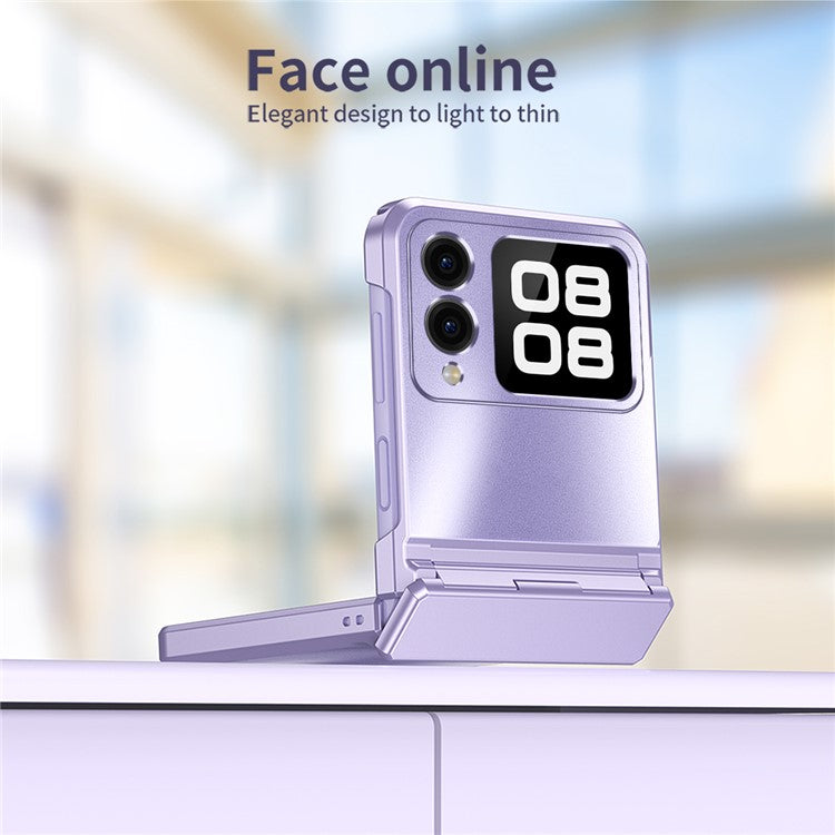 For Huawei nova Flip 5G Case Electroplating Hard PC Protective Phone Cover - Rose Gold