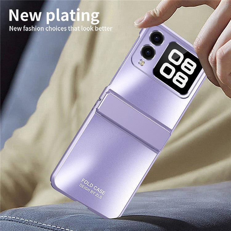 For Huawei nova Flip 5G Case Electroplating Hard PC Protective Phone Cover - Silver