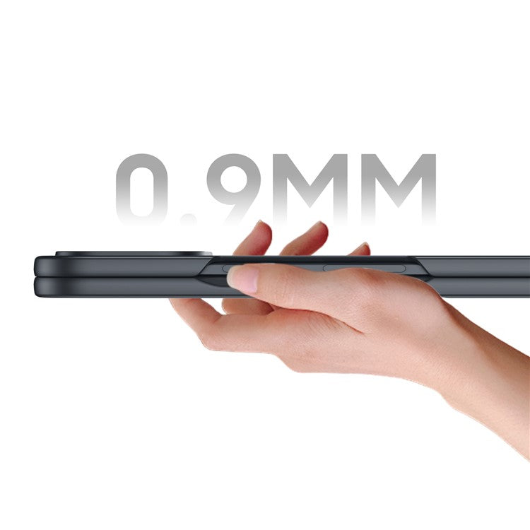 For Google Pixel 9 Pro Fold 5G Case Carbon Fiber Texture Leather+PC Anti-Drop Folding Phone Cover - Black+Yellow