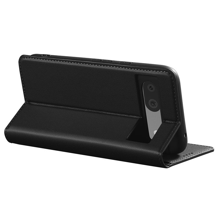 LC.IMEEKE L1 Series for Google Pixel 8 Case PU Leather Wallet Stand Protective Phone Cover - Black