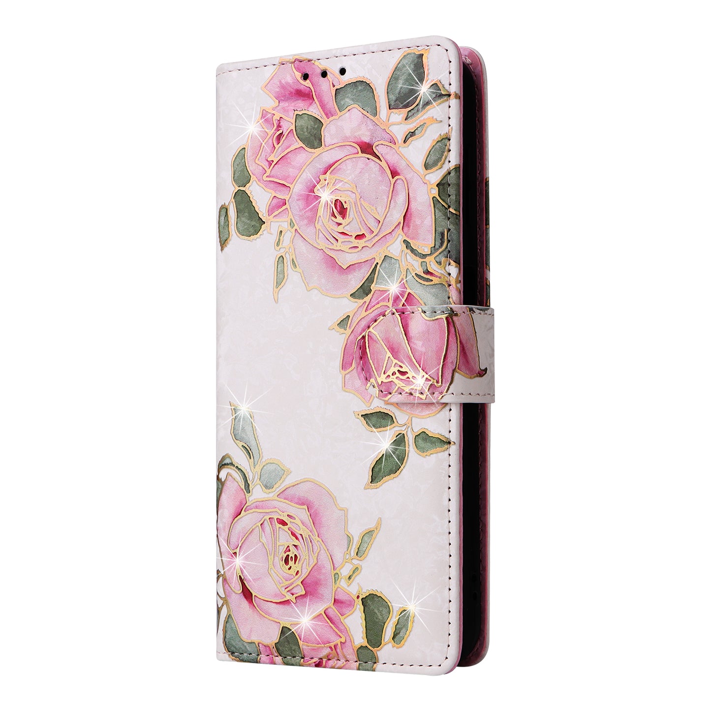 For Samsung Galaxy A16 5G / A16 4G Case RFID Blocking Flower Leather Phone Cover - Flower