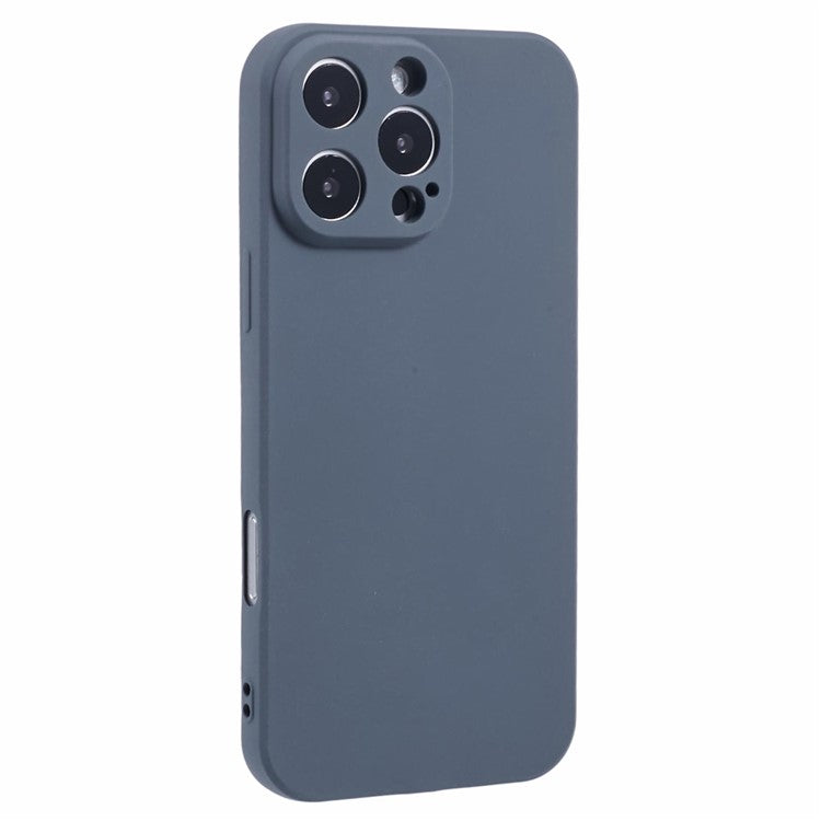 For iPhone 16 Pro Case Matte TPU Non-Slip Protective Phone Cover - Grey