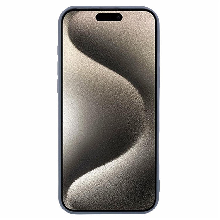For iPhone 16 Pro Case Matte TPU Non-Slip Protective Phone Cover - Grey
