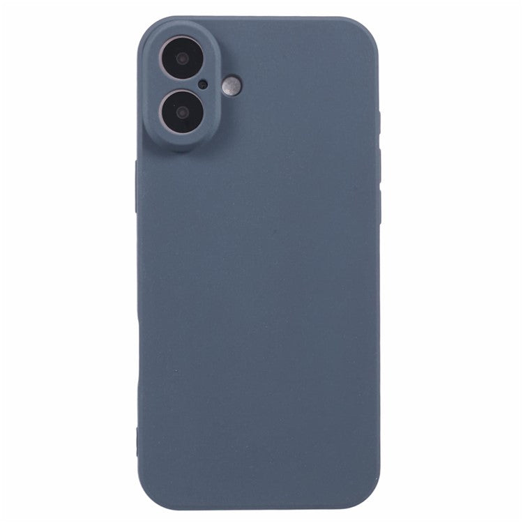 For iPhone 16 Plus Case Matte TPU Non-Slip Protective Phone Cover - Grey