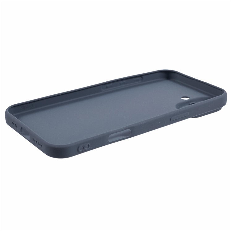 For iPhone 16 Plus Case Matte TPU Non-Slip Protective Phone Cover - Grey