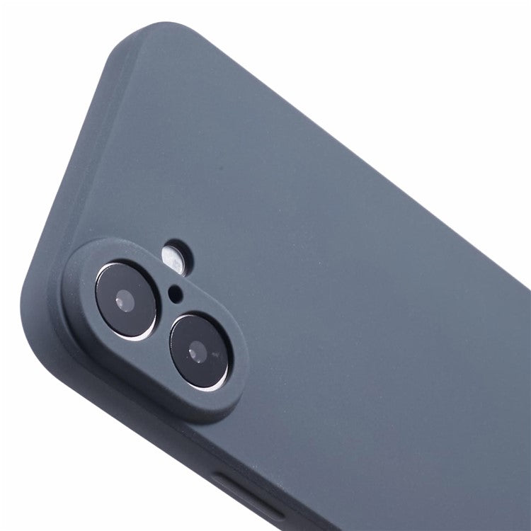 For iPhone 16 Plus Case Matte TPU Non-Slip Protective Phone Cover - Grey