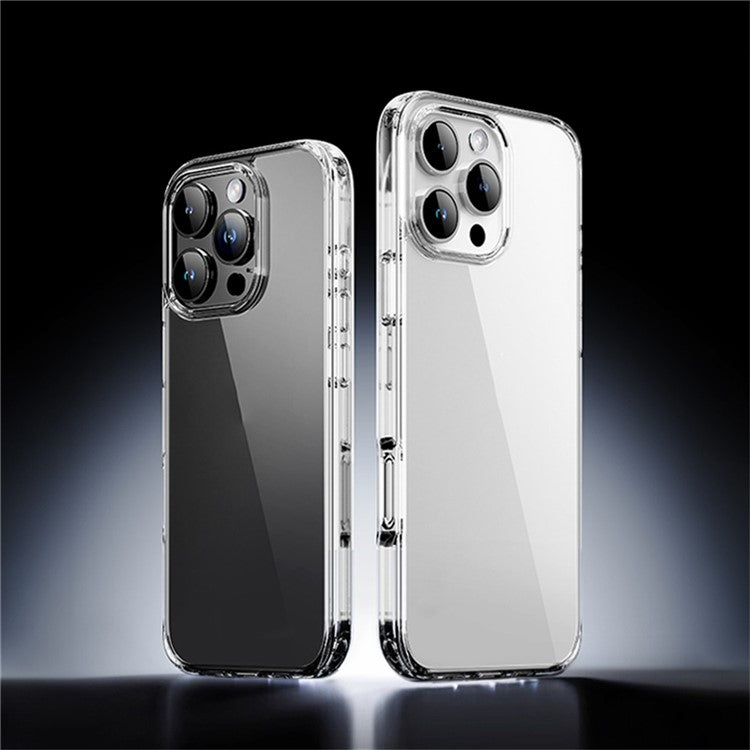 ROCK For iPhone 16 Pro Clear Phone Case PC+TPU Anti-Drop Phone Cover