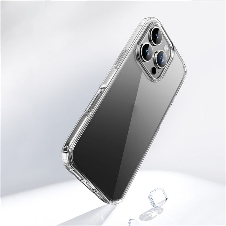 ROCK For iPhone 16 Pro Clear Phone Case PC+TPU Anti-Drop Phone Cover