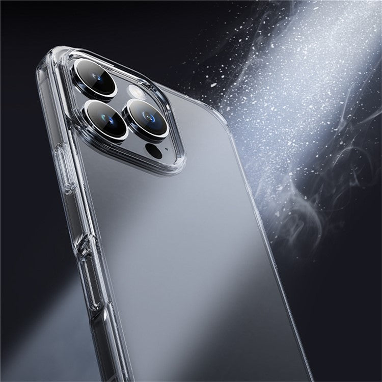 ROCK For iPhone 16 Pro Clear Phone Case PC+TPU Anti-Drop Phone Cover