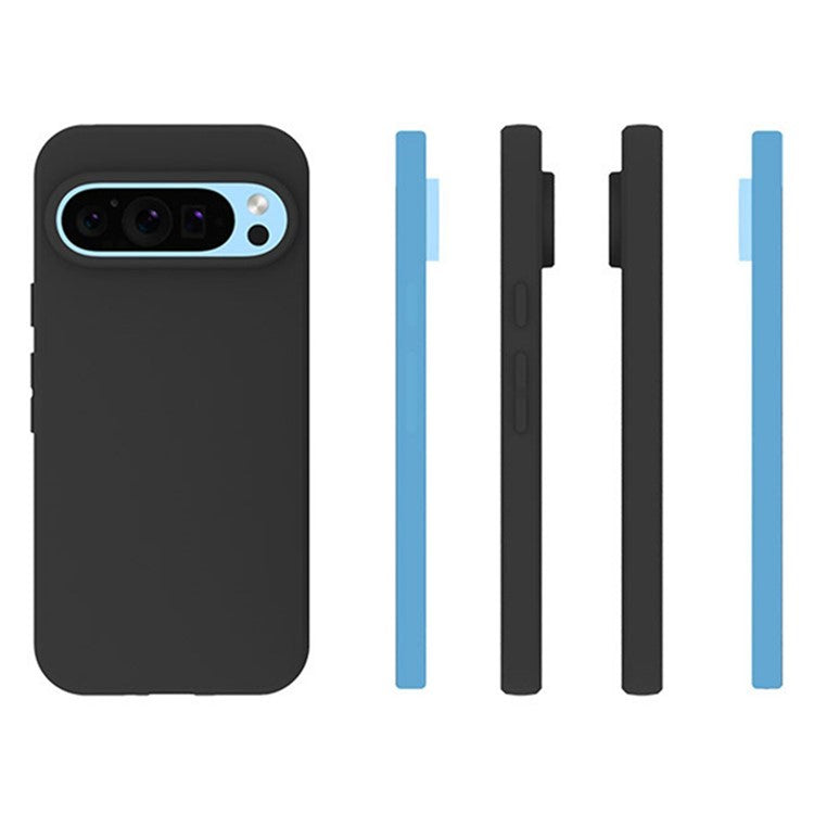 WANLONFENG MS Series for Google Pixel 9 Pro / Pixel 9 TPU Case Matte Cover with Screen Film (Big Lens Hole)