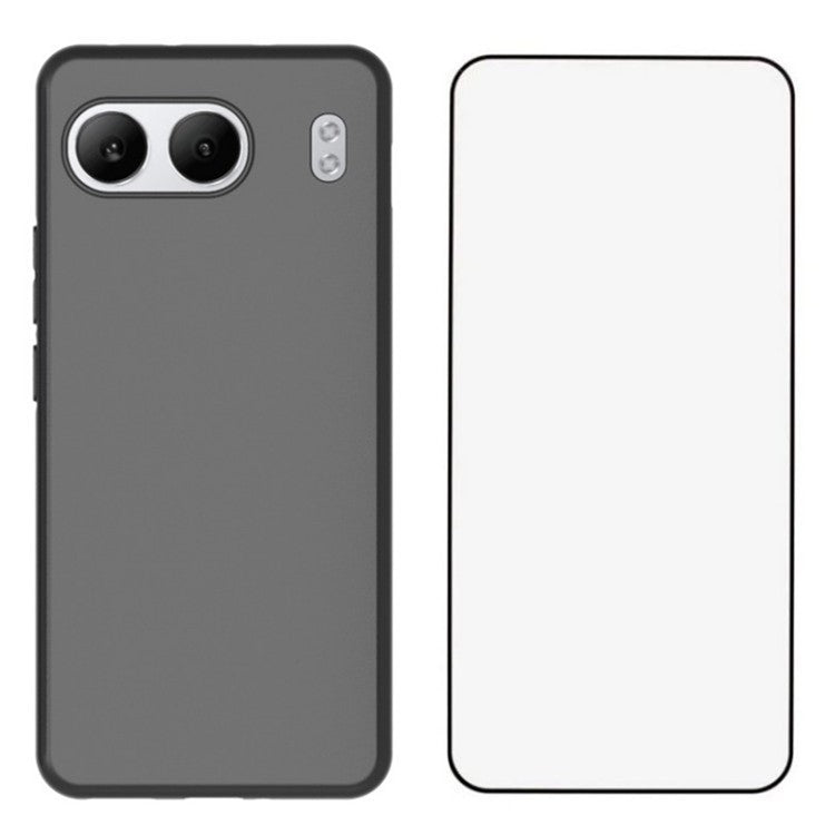 WANLONFENG MS Series for OnePlus Nord 4 TPU Case Matte Cover with Screen Film (Big Lens Hole)