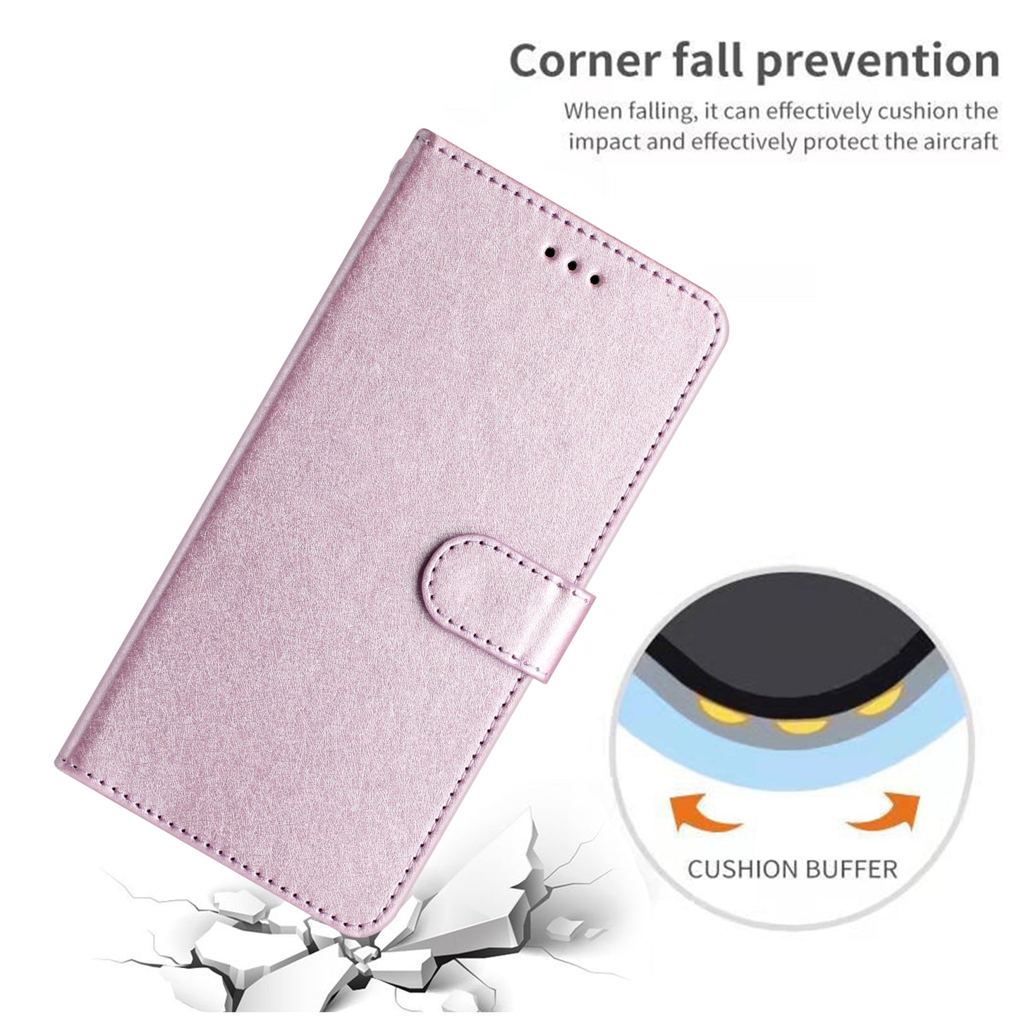 For Samsung Galaxy A06 Wallet Case Leather Folio Phone Cover Magnetic Clasp - Light Purple