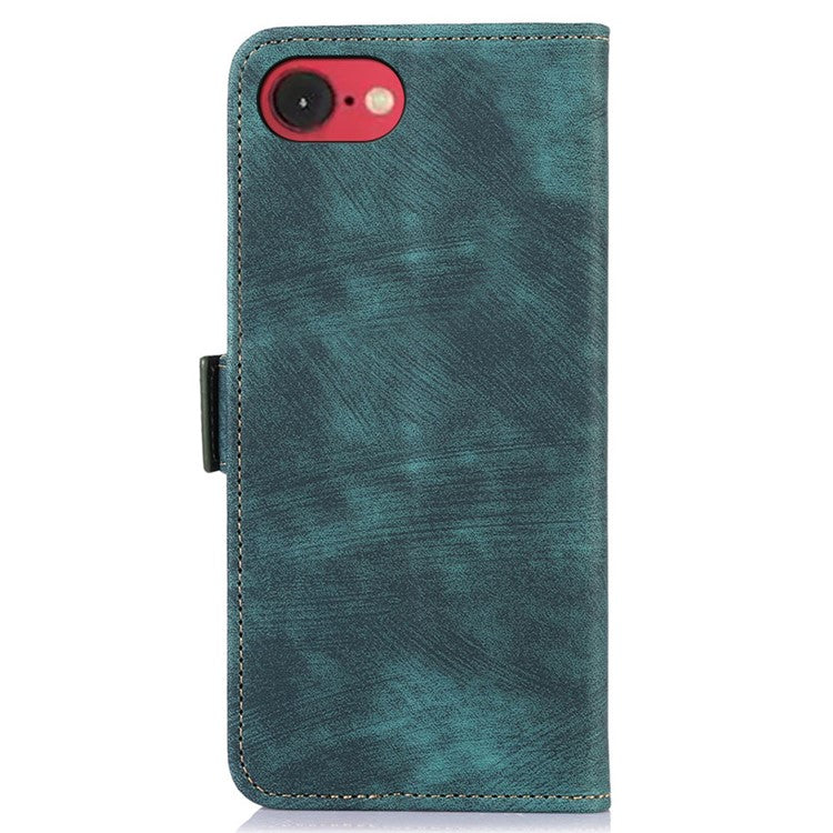ABEEL For iPhone 16e Case Retro Leather Phone Cover Wallet Stand View - Green