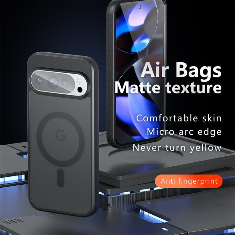 For Google Pixel 9 Pro / Pixel 9 Case Compatible with MagSafe TPU+PC Matte Phone Cover