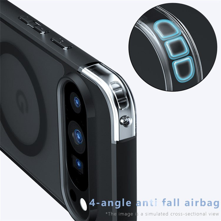 For Google Pixel 9 Pro / Pixel 9 Case Compatible with MagSafe TPU+PC Matte Phone Cover