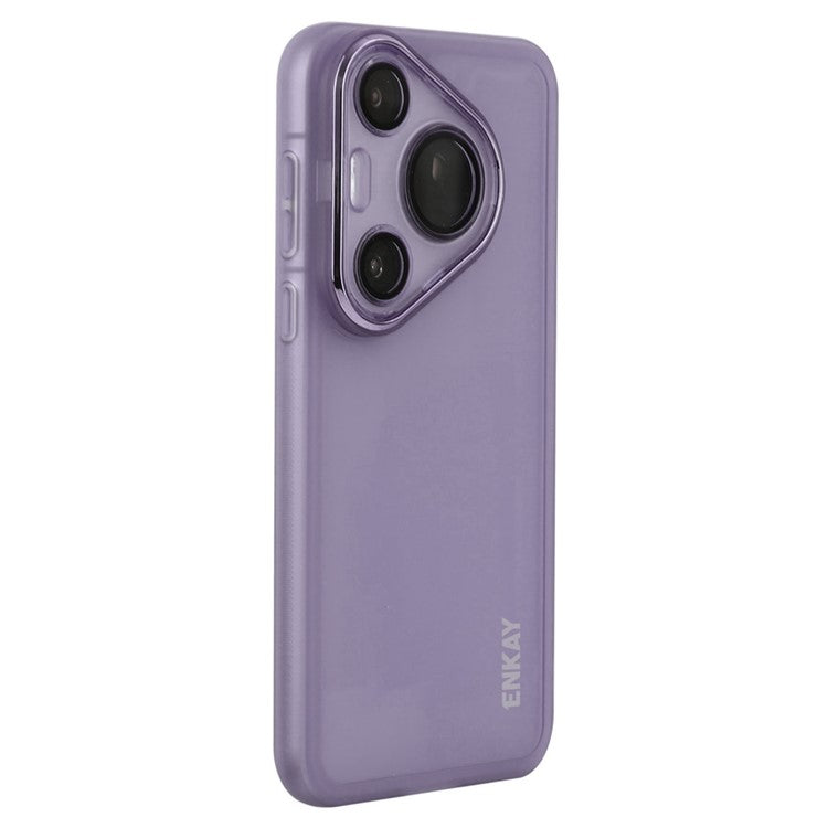 ENKAY HAT PRINCE For Huawei Pura 70 Case Matte TPU Phone Cover with Lens Film - Purple