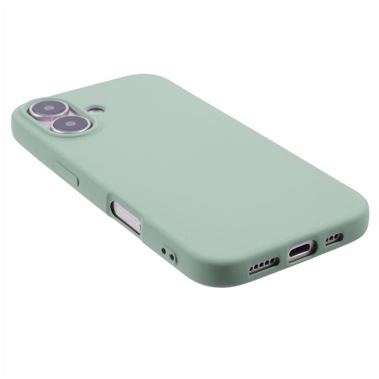 For iPhone 16 Case Arc Edge 2.0mm TPU Protective Phone Cover - Green