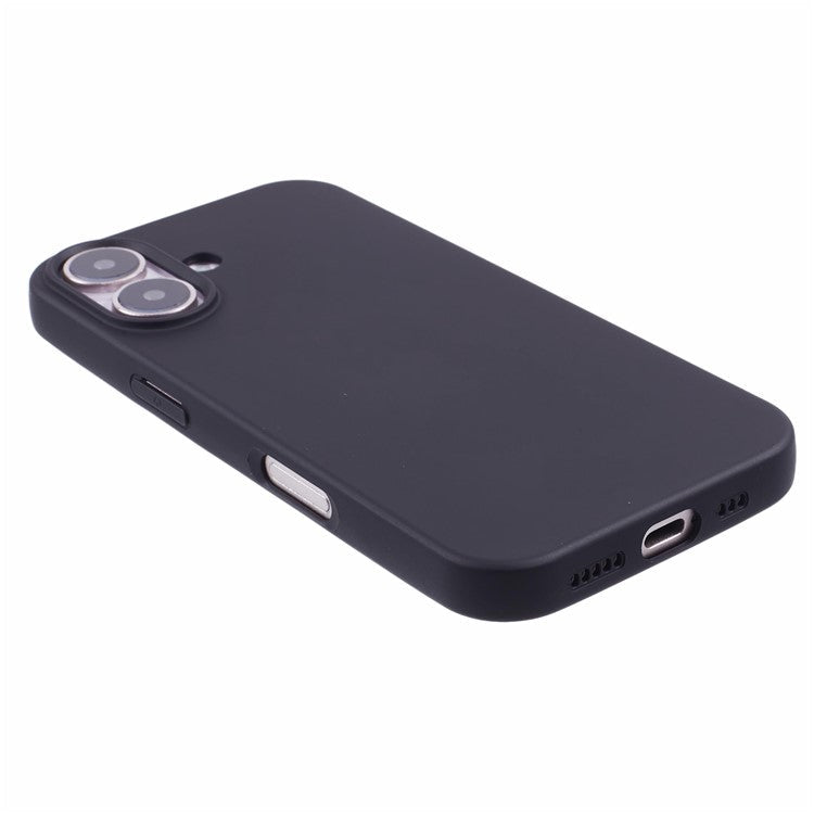 For iPhone 16 Case Arc Edge 2.0mm TPU Protective Phone Cover - Black