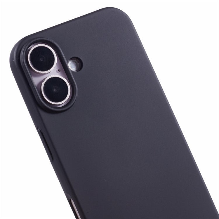For iPhone 16 Case Arc Edge 2.0mm TPU Protective Phone Cover - Black